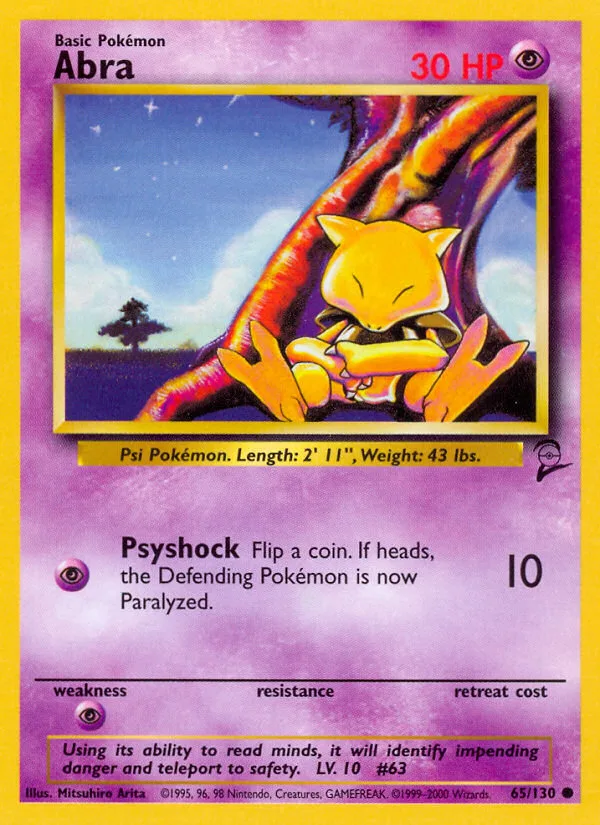 Abra Base Set 2 card