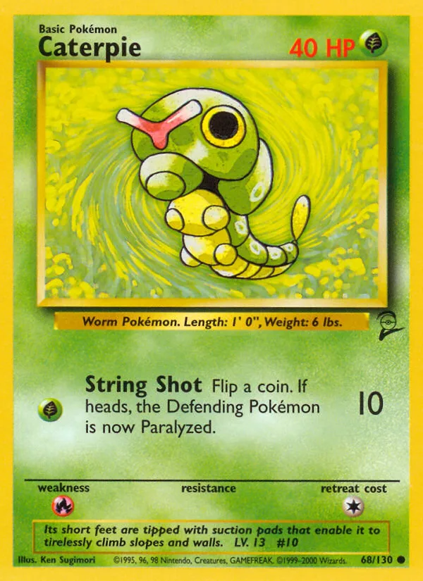 Caterpie Base Set 2 card