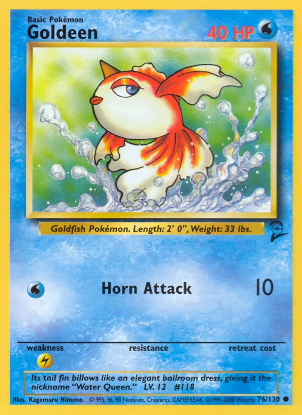 Goldeen Base Set 2 card
