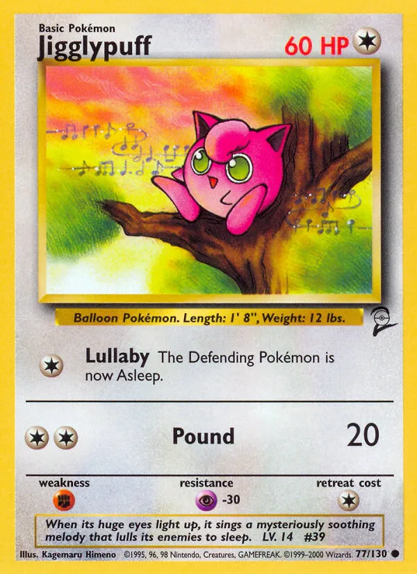 Jigglypuff Base Set 2 card