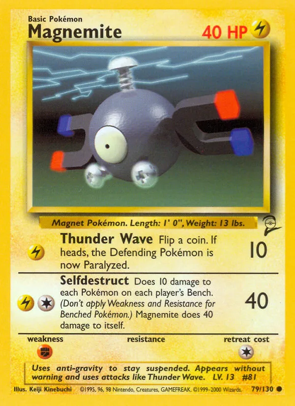 Magnemite Base Set 2 card