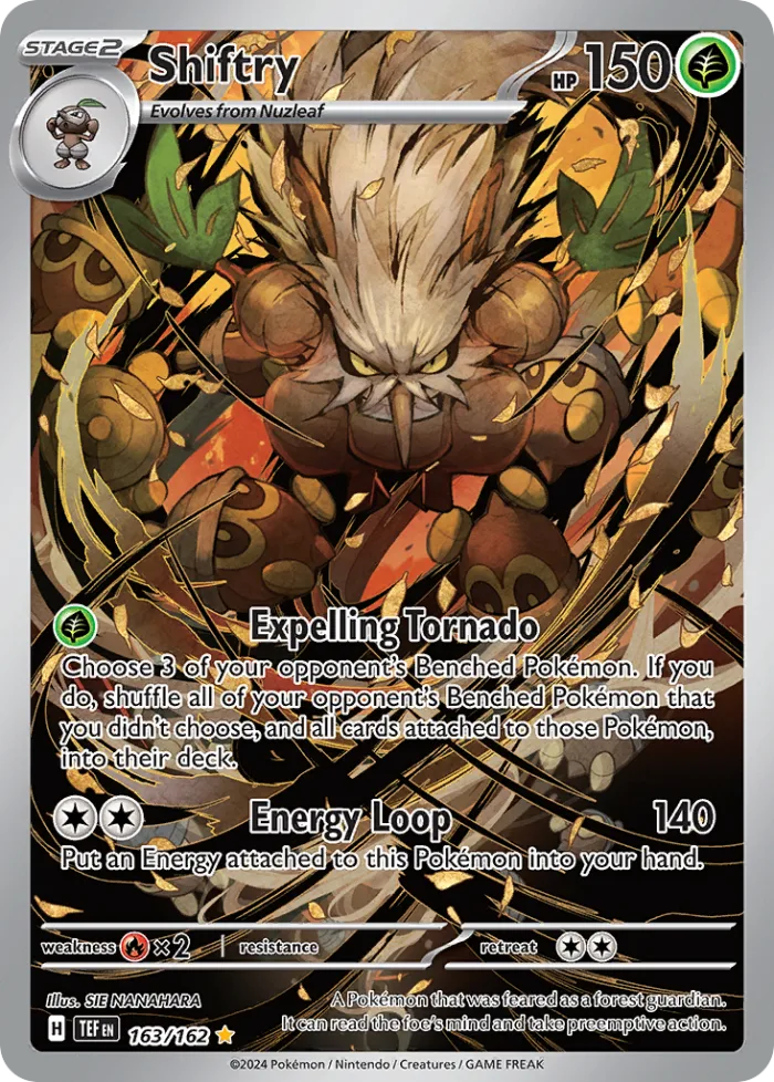 Shiftry #163 Temporal Forces Pokemon card