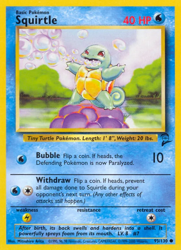Squirtle Base Set 2 card