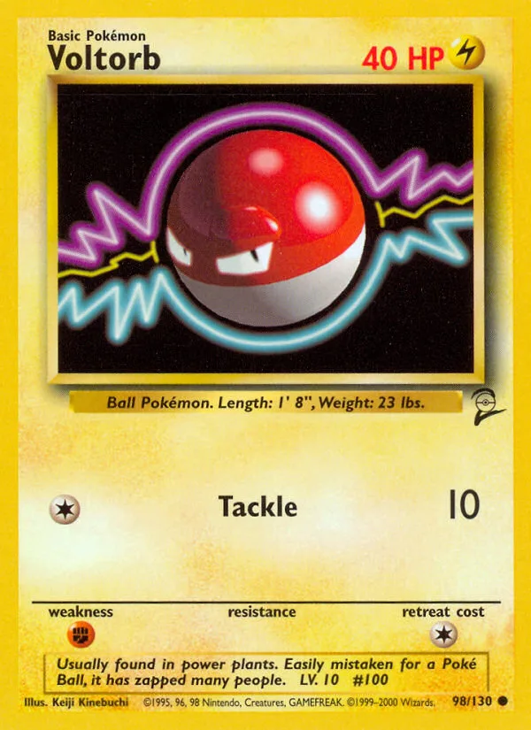 Voltorb Base Set 2 card