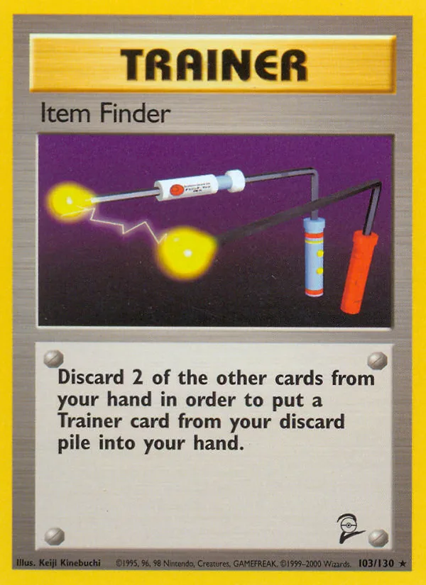 Item Finder #103 Base Set 2 Pokemon card