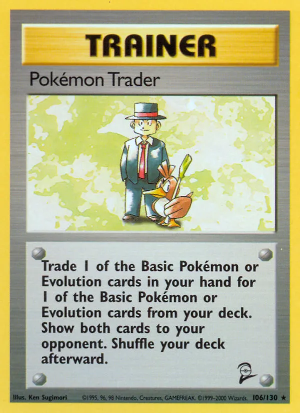 Pokémon Trader #106 Base Set 2 Pokemon card