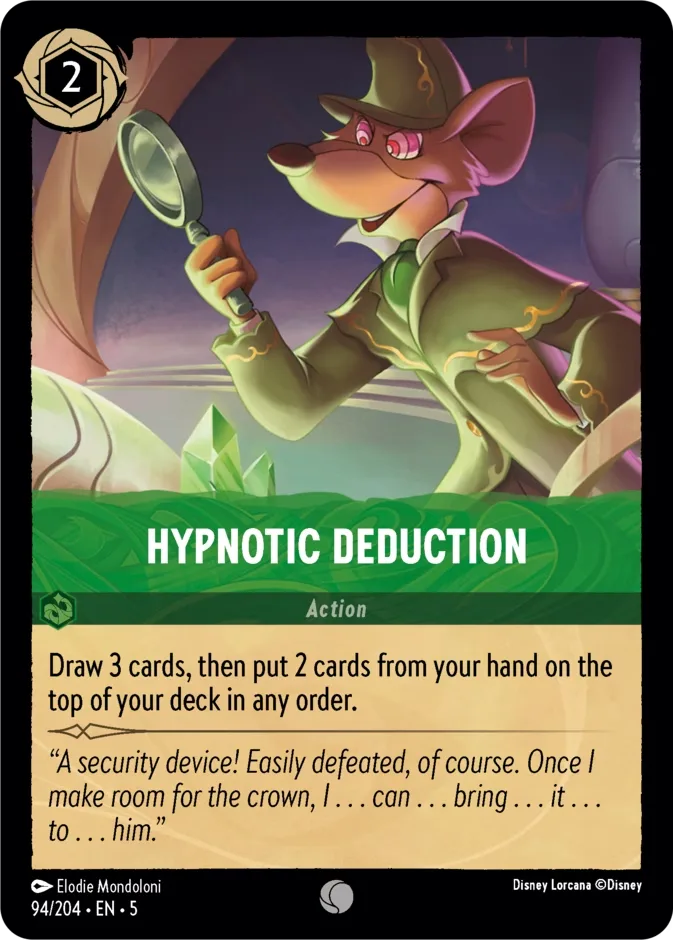 Hypnotic Deduction #94 Shimmering Skies Disney Lorcana card