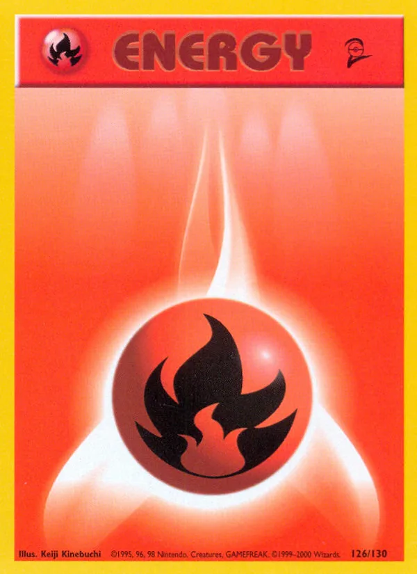 Fire Energy Base Set 2 card