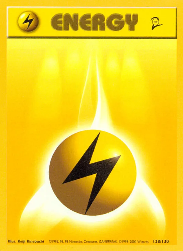 Lightning Energy Base Set 2 card