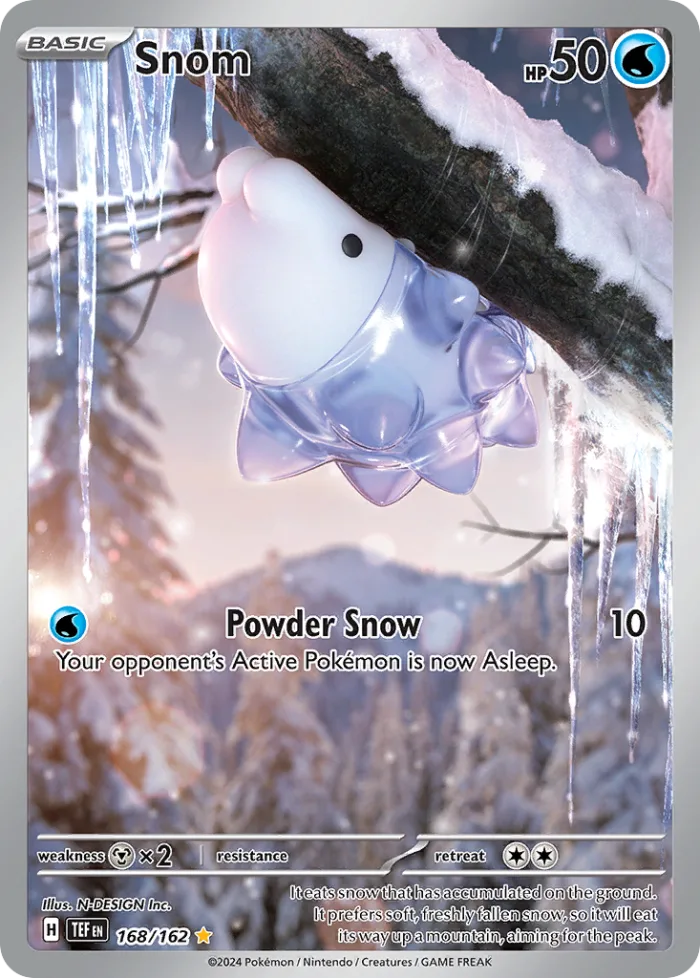 Snom #168 Temporal Forces Pokemon card