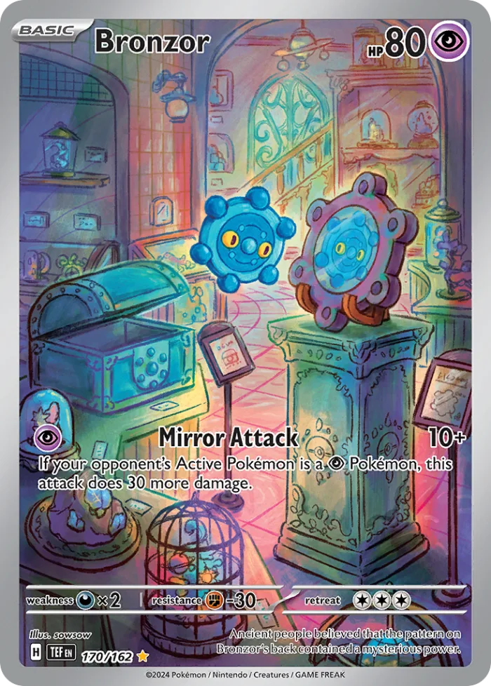 Bronzor #170 Temporal Forces Pokemon card