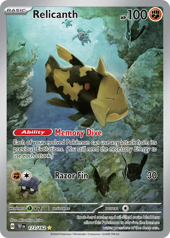 Relicanth #173 Temporal Forces Pokemon card