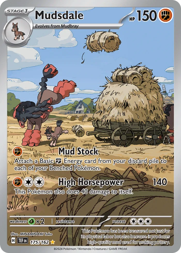 Mudsdale #175 Temporal Forces Pokemon card