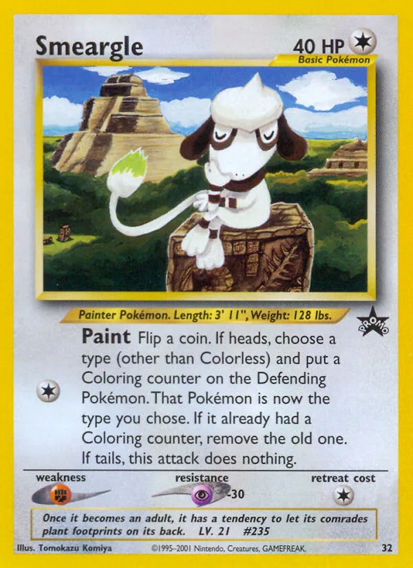 Smeargle #32 Wizards Black Star Promos Pokemon card