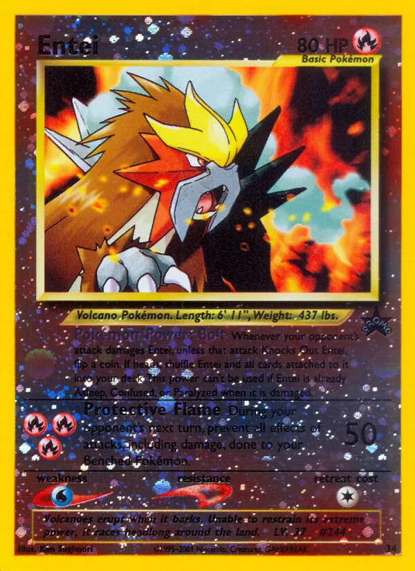 Entei Wizards Black Star Promos card