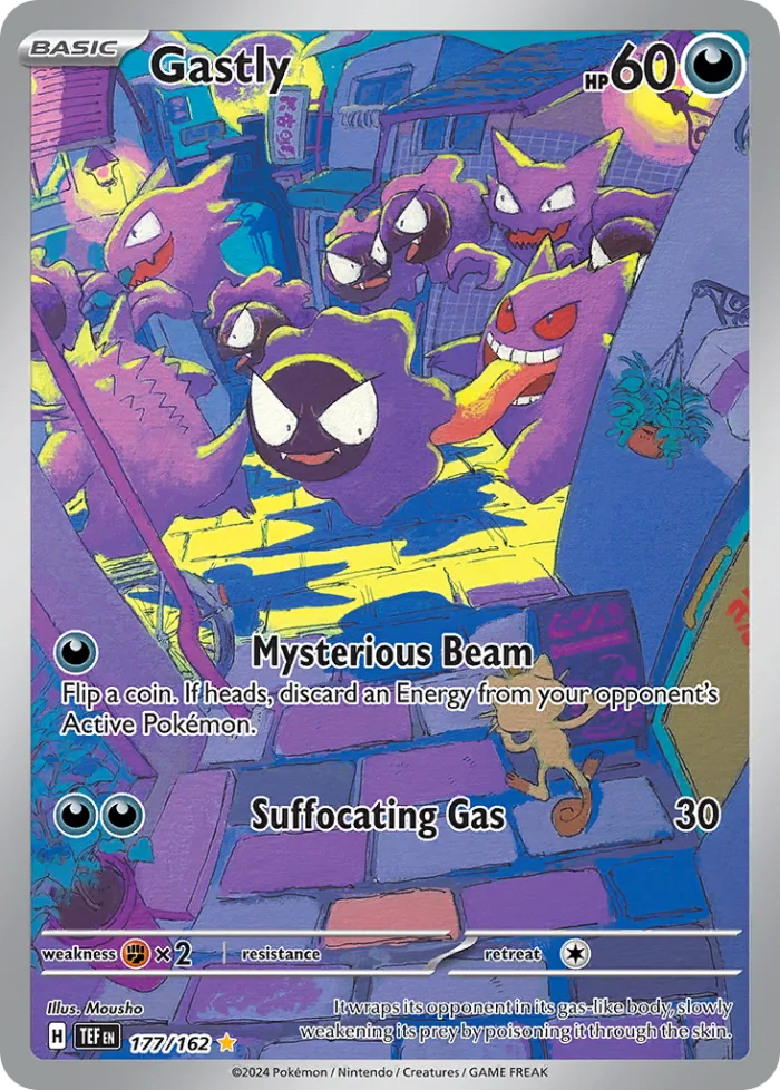 Gastly #177 Temporal Forces Pokemon card