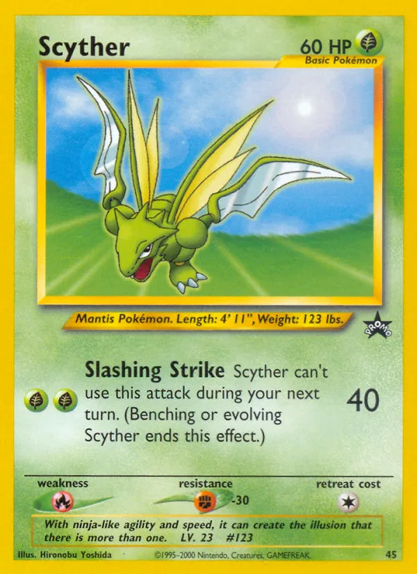 Scyther #45 Wizards Black Star Promos Pokemon card