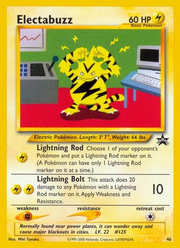 Electabuzz #46 Wizards Black Star Promos Pokemon card