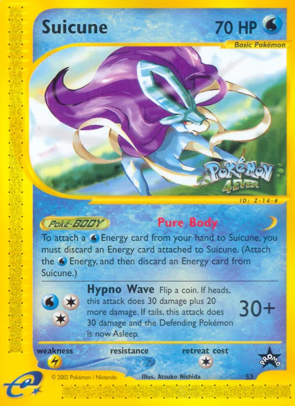 Suicune #53 Wizards Black Star Promos Pokemon card