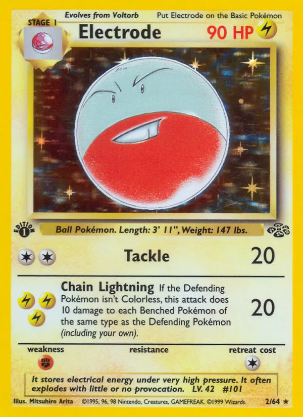 Electrode #2 Jungle Pokemon card