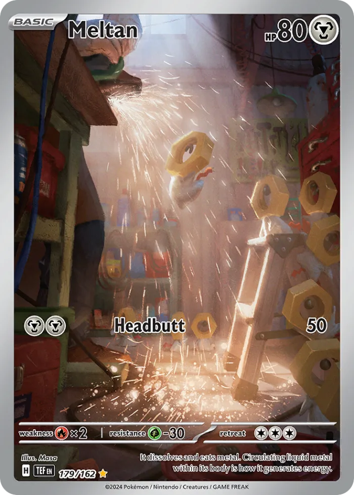 Meltan #179 Temporal Forces Pokemon card