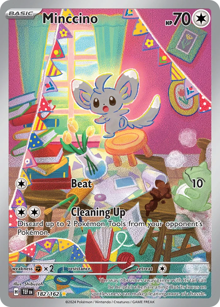 Minccino #182 Temporal Forces Pokemon card