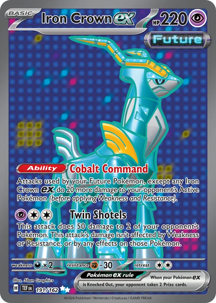 Iron Crown ex #191 Temporal Forces Pokemon card