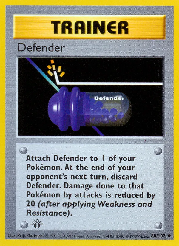 Defender #80 Base Pokemon card