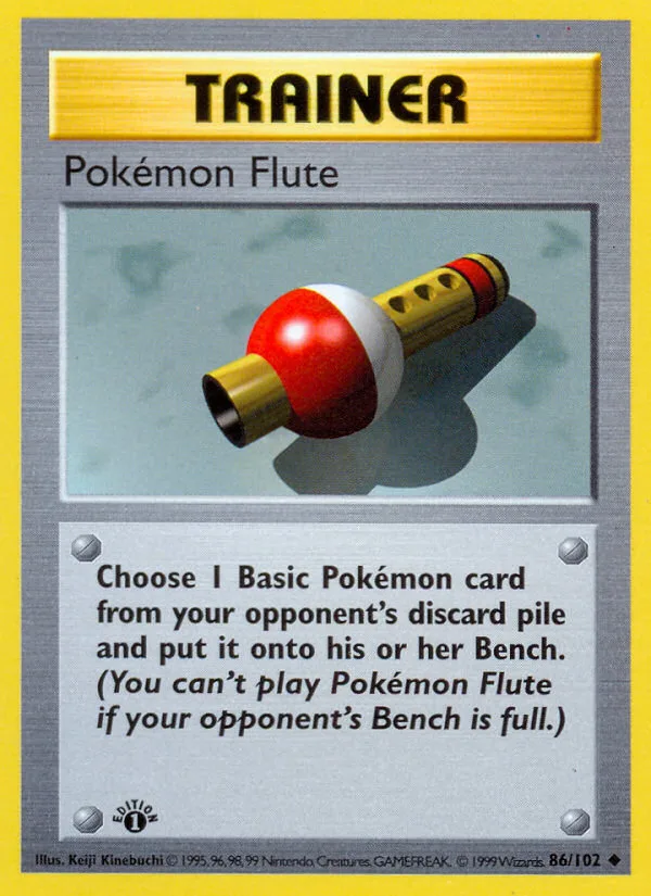 Pokémon Flute #86 Base Pokemon card