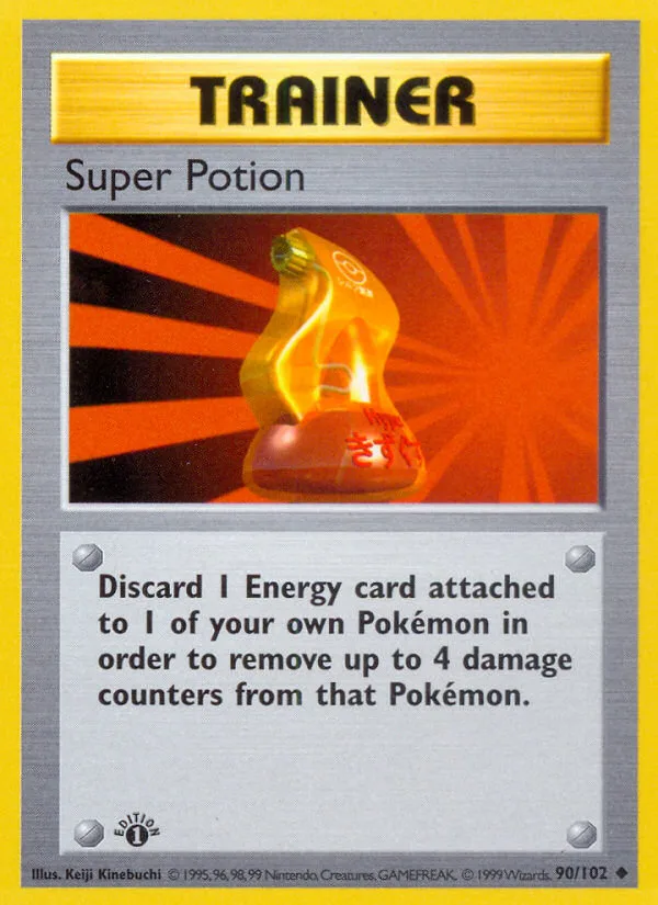 Super Potion #90 Base Pokemon card