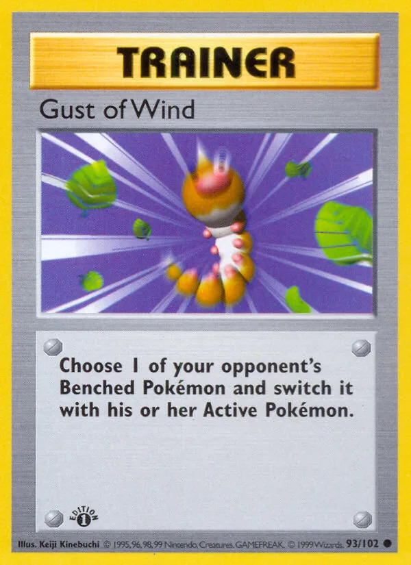 Gust of Wind #93 Base Pokemon card