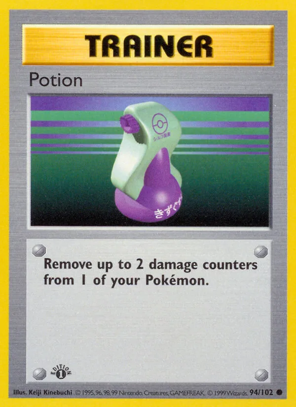 Potion #94 Base Pokemon card