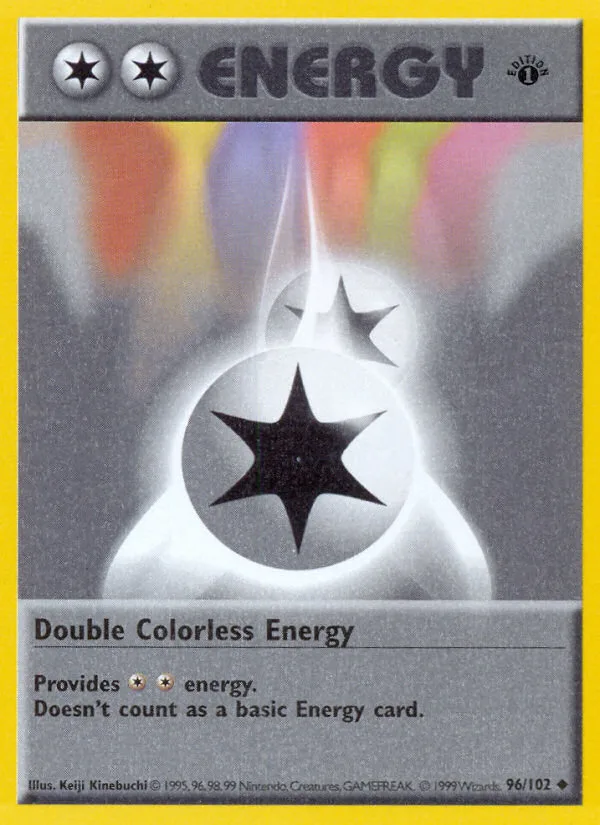 Double Colorless Energy #96 Base Pokemon card