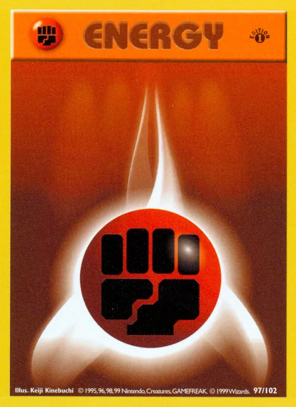 Fighting Energy #97 Base Pokemon card