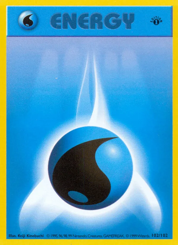Water Energy #102 Base Pokemon card