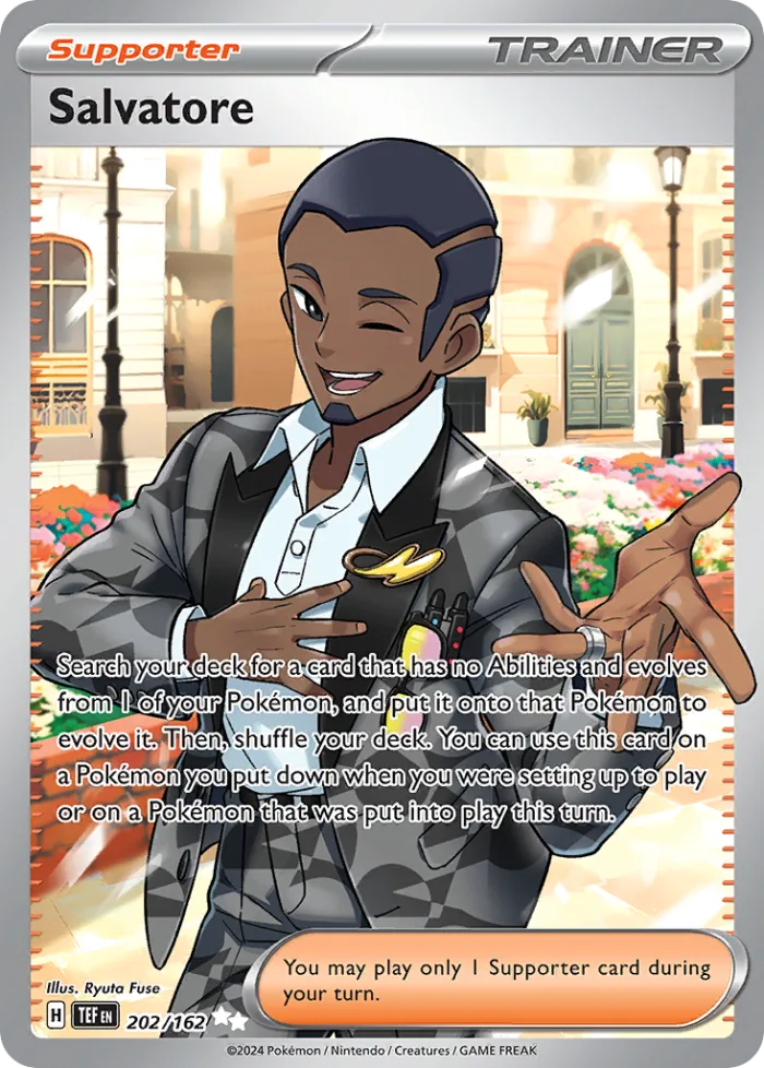 Salvatore #202 Temporal Forces Pokemon card