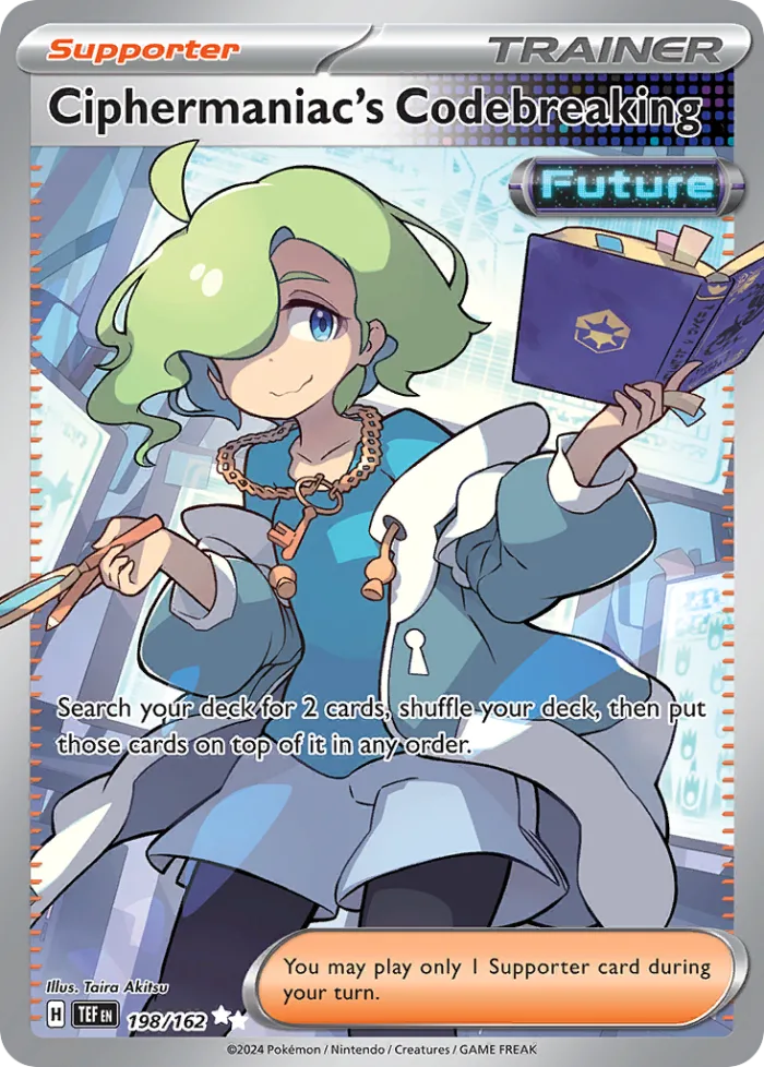 Ciphermaniac's Codebreaking #198 Temporal Forces Pokemon card