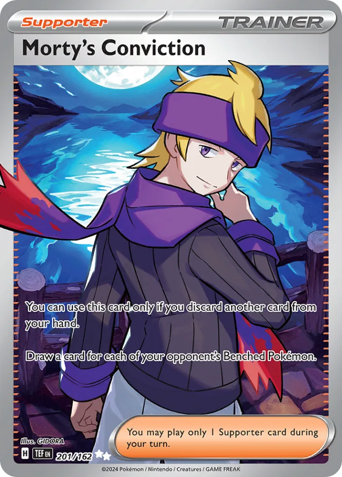 Morty's Conviction #201 Temporal Forces Pokemon card