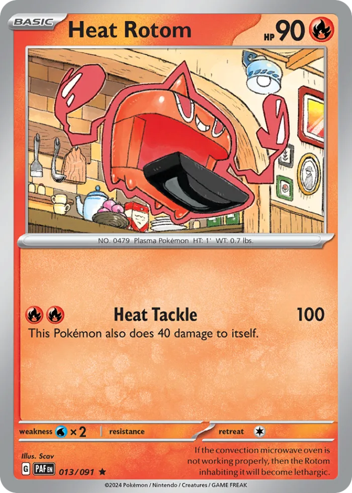 Heat Rotom #13 Paldean Fates Pokemon card