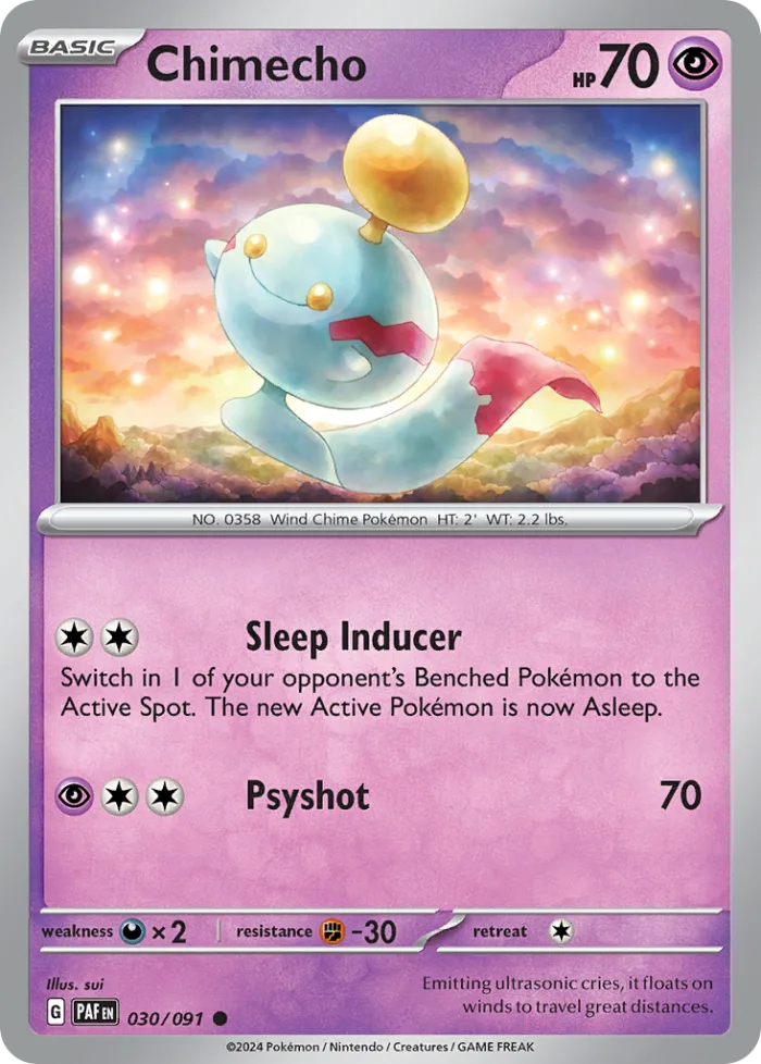 Chimecho #30 Paldean Fates Pokemon card