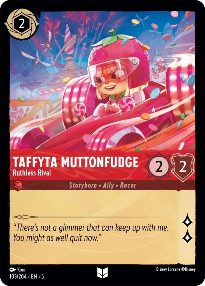 Taffyta Muttonfudge #103 Shimmering Skies Disney Lorcana card