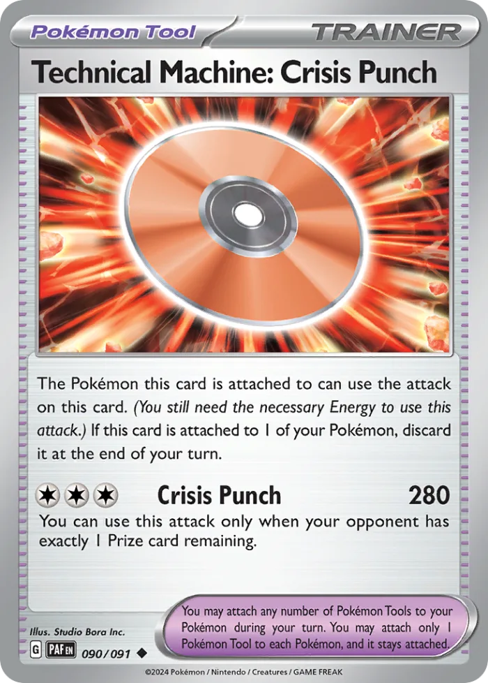 Technical Machine: Crisis Punch #90 Paldean Fates Pokemon card