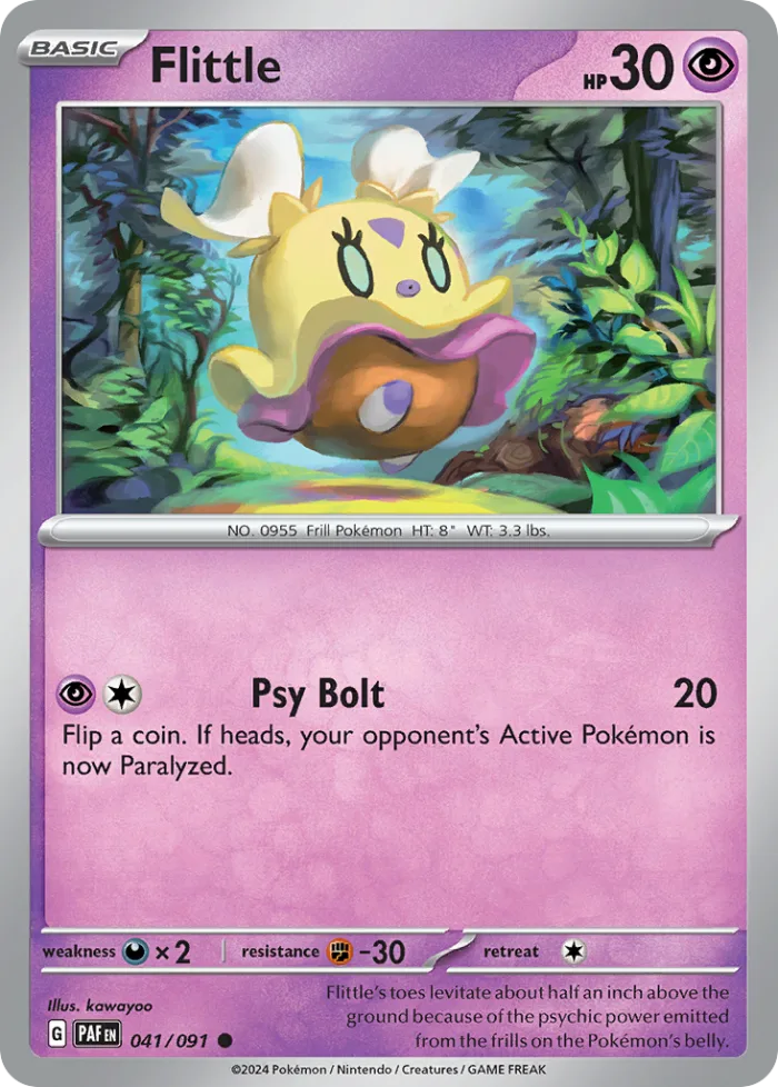 Flittle #41 Paldean Fates Pokemon card
