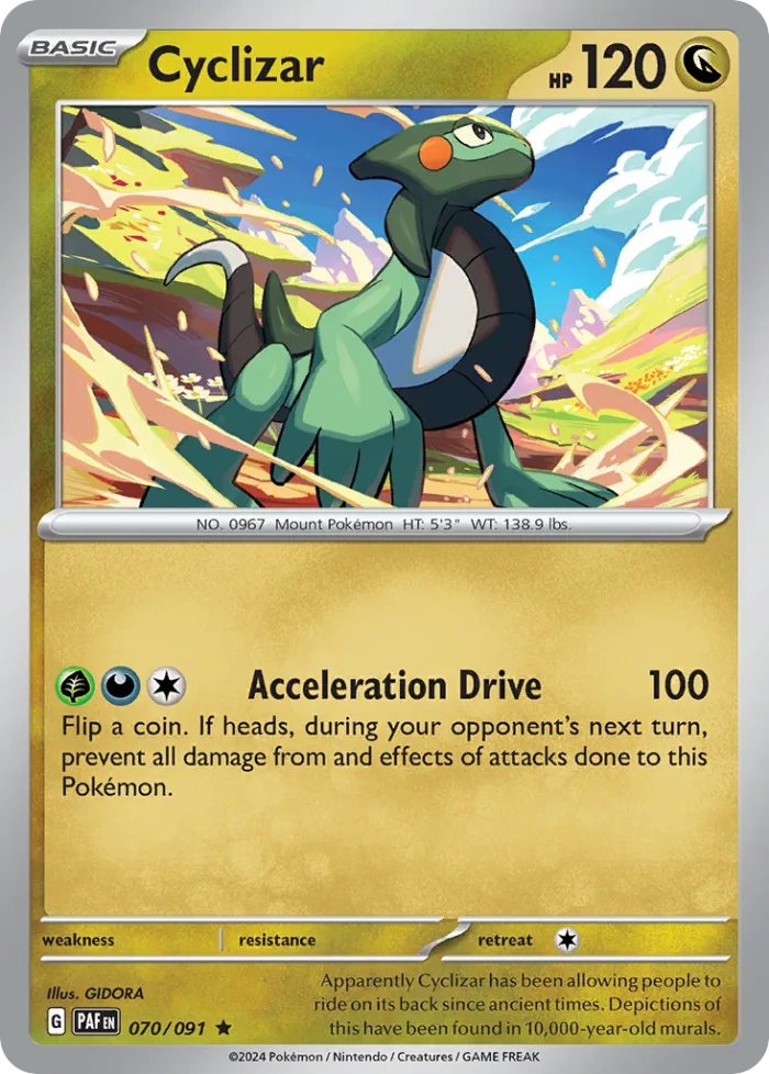 Cyclizar #70 Paldean Fates Pokemon card