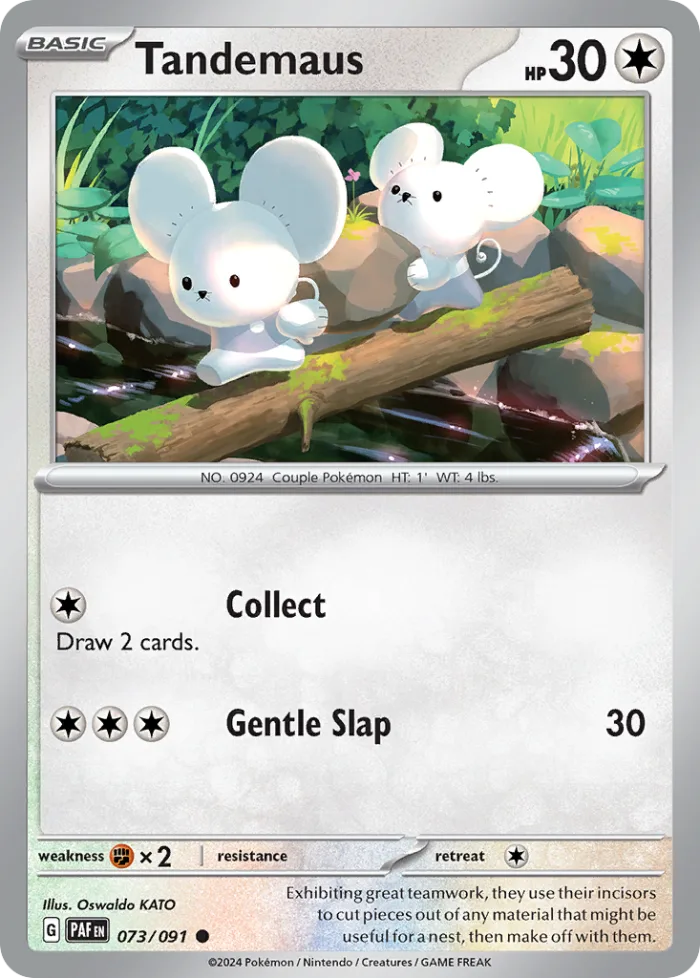 Tandemaus #73 Paldean Fates Pokemon card
