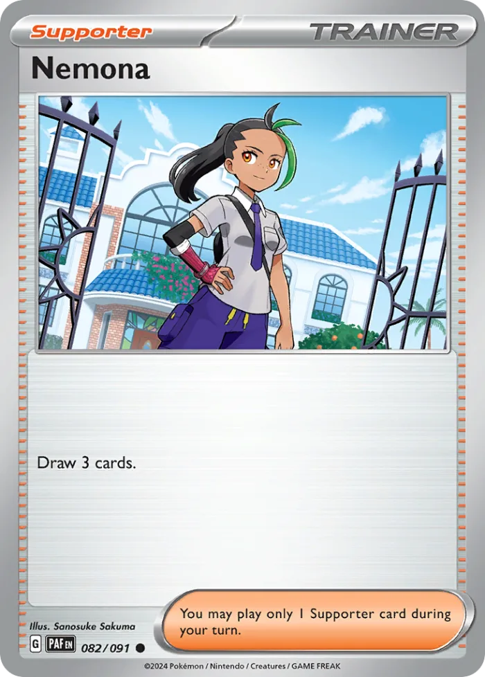 Nemona #82 Paldean Fates Pokemon card