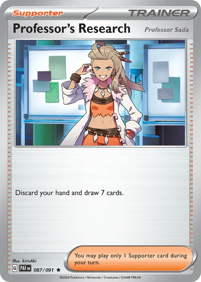 Professor's Research #87 Paldean Fates Pokemon card