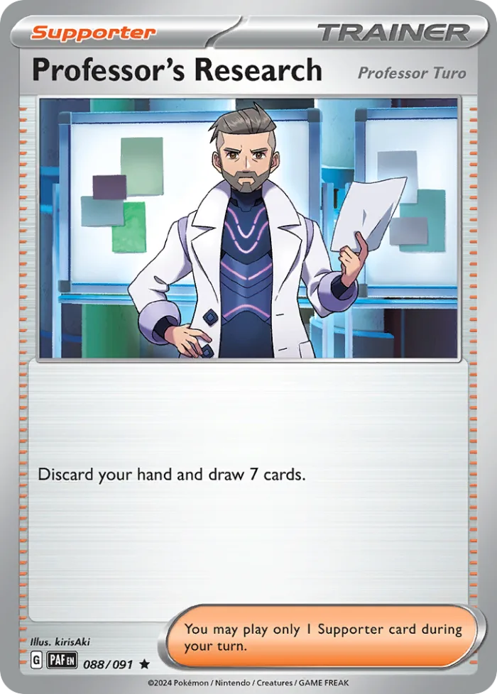 Professor's Research #88 Paldean Fates Pokemon card