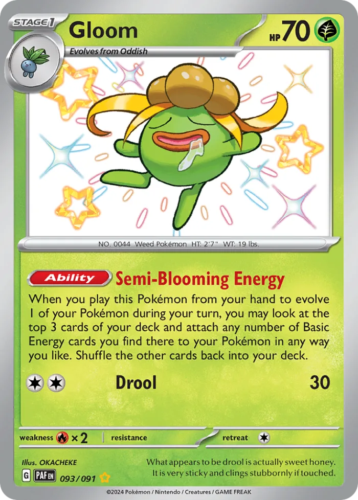 Gloom #93 Paldean Fates Pokemon card