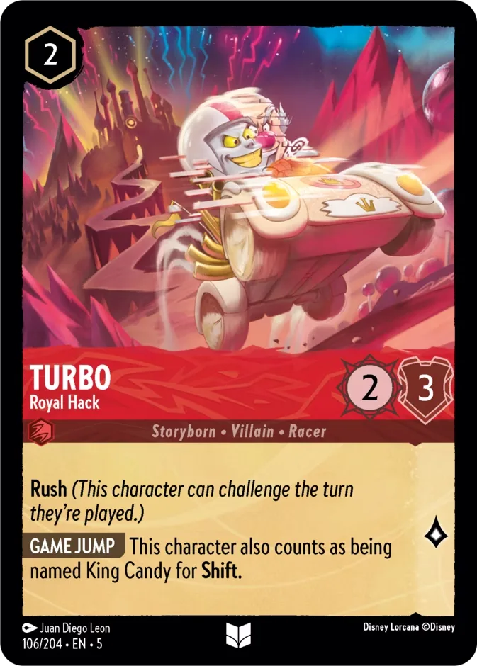 Turbo #106 Shimmering Skies Disney Lorcana card
